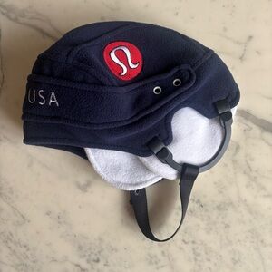Lululemon Athletica 2010 Team USA Hockey Helmet Navy Fleece Hat Unisex